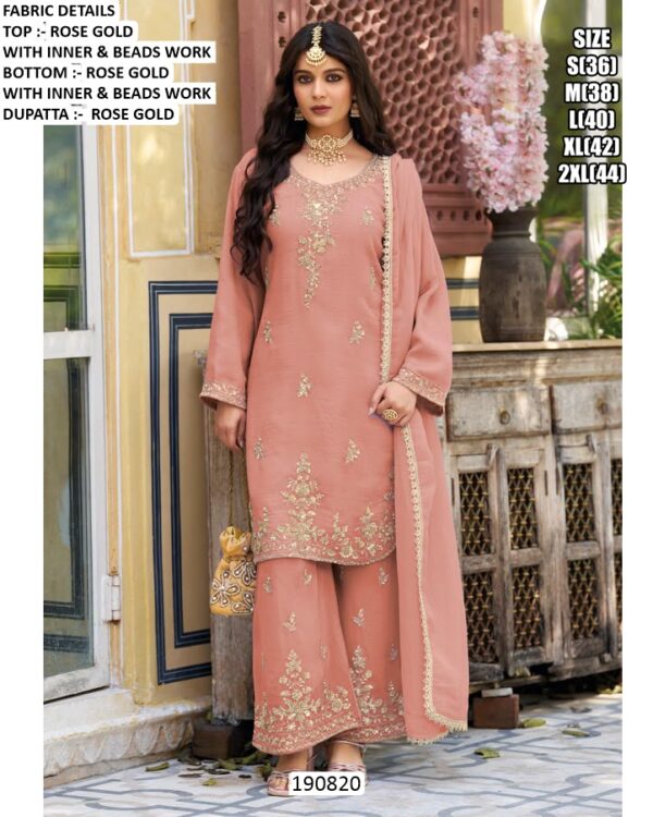 Elegant Embroidered Kurta With Dupatta