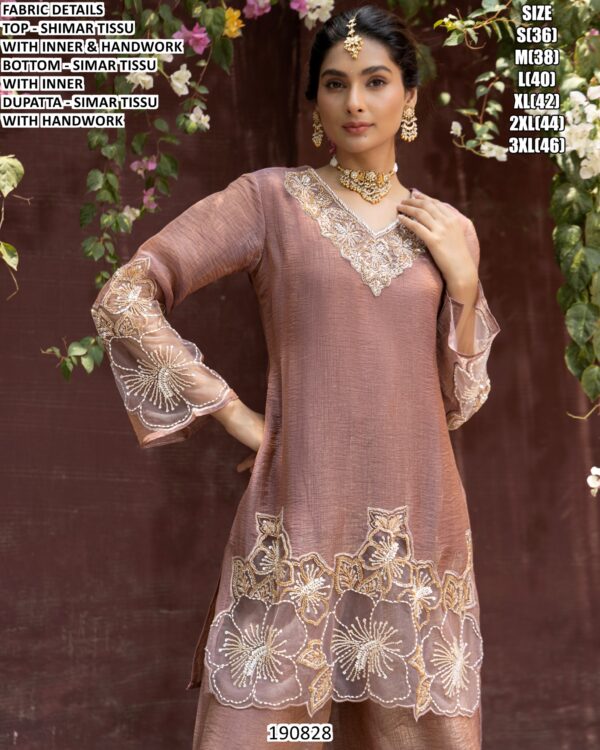 Stylish Handwork Kurta Dupatta Ensemble