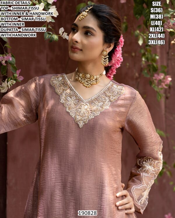 Stylish Handwork Kurta Dupatta Ensemble