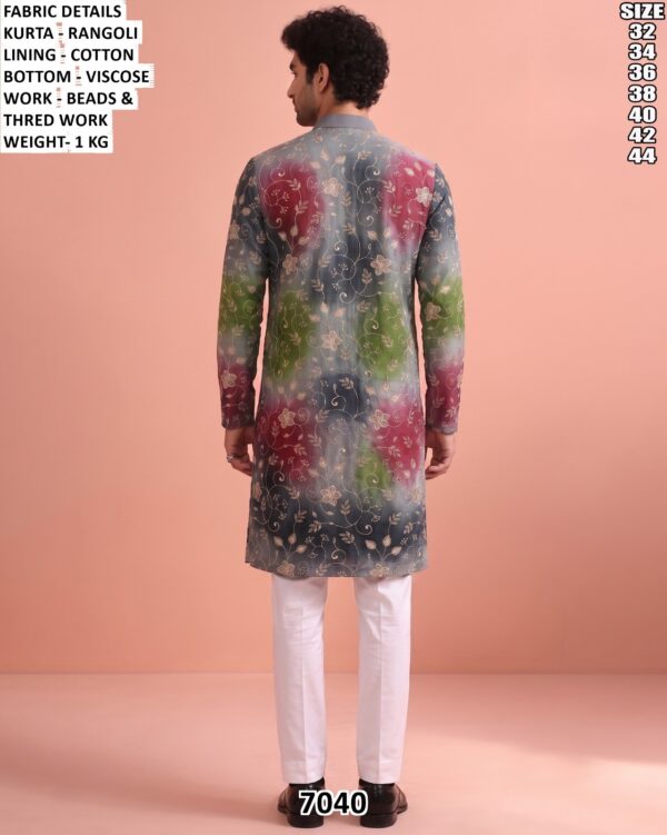 Men’s Embroidered Kurta Pajama With Dupatta