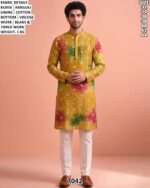 Men’s Embroidered Kurta Pajama With Dupatta