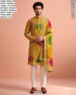 Men’s Embroidered Kurta Pajama With Dupatta