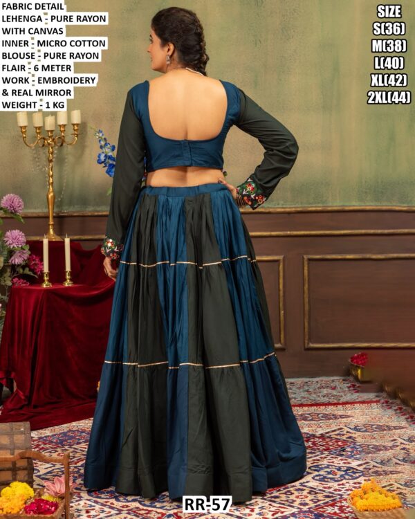 Women’s Embroidered Rayon Lehenga Choli Set