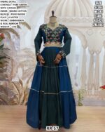 Women’s Embroidered Rayon Lehenga Choli Set