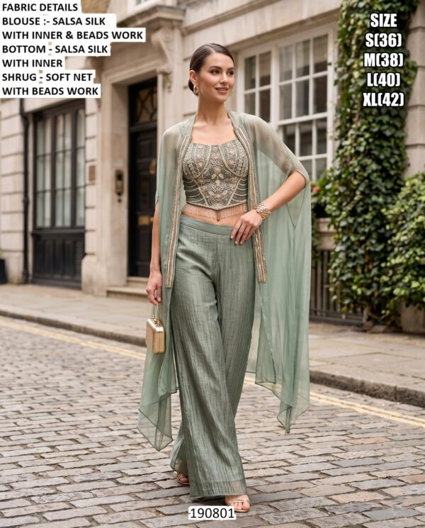 Elegant Designer Indo Western Outfit For Women