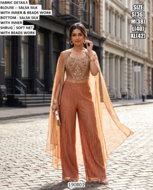 Elegant Designer Indo Western Outfit For Women