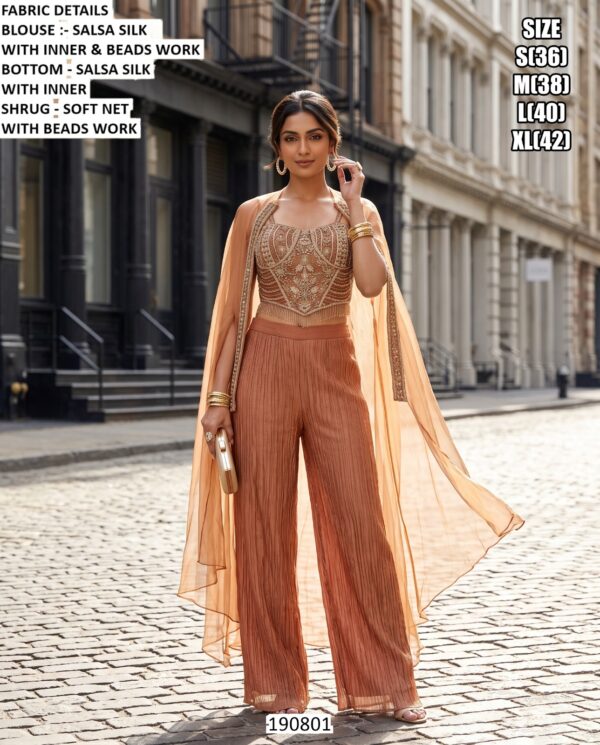 Elegant Designer Indo Western Outfit For Women