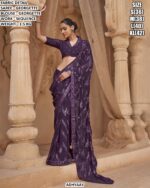 Designer Georgette Saree With Sequin Work