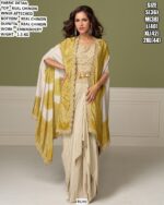 Women Embroidered Chinon Indo Western OutfiT