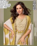 Women Embroidered Chinon Indo Western OutfiT