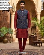 Traditional Silk Kurta Set For Festive Wear For Men