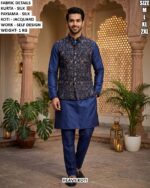 Traditional Silk Kurta Set For Festive Wear For Men