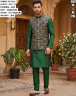 Traditional Silk Kurta Set For Festive Wear For Men