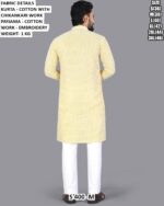 Men Cotton Chikankari Embroidered Kurta Pajama Set