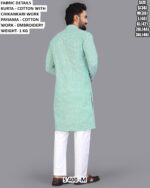Men Cotton Chikankari Embroidered Kurta Pajama Set