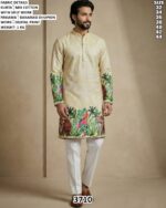 Traditional Kurta Set With Floral And Animal Design
