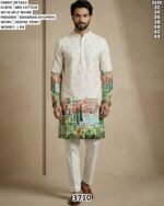 Traditional Kurta Set With Floral And Animal Design