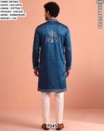 Men’s Embroidered Kurta Set For Festive Wear