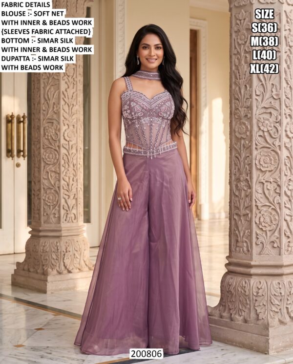 Premium Beads Work Ethnic Set For Special Occasions
