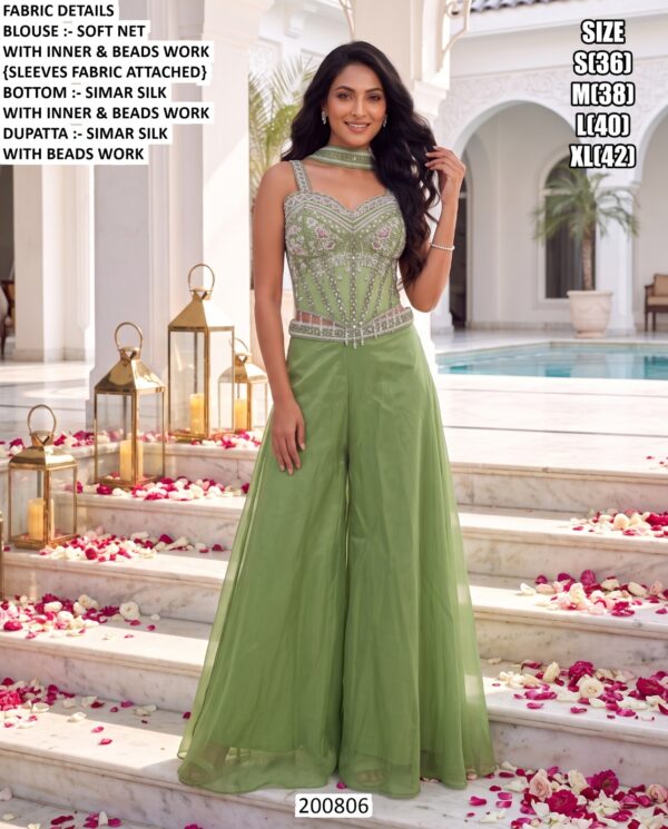 Premium Beads Work Ethnic Set For Special Occasions
