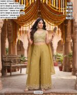 Elegant Beads Work Indo Western Palazzo For Women