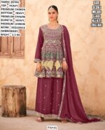 Heavy Embroidered Suit Set For Special Occasions