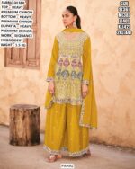 Heavy Embroidered Suit Set For Special Occasions