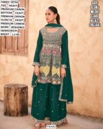Heavy Embroidered Suit Set For Special Occasions