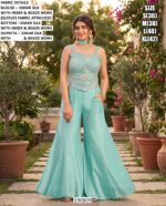 Designer Palazzo Set For Women With Beads Work