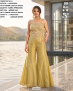 Designer Palazzo Set For Women With Beads Work
