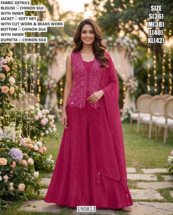 Stylish Wedding Wear Indo Western Dress