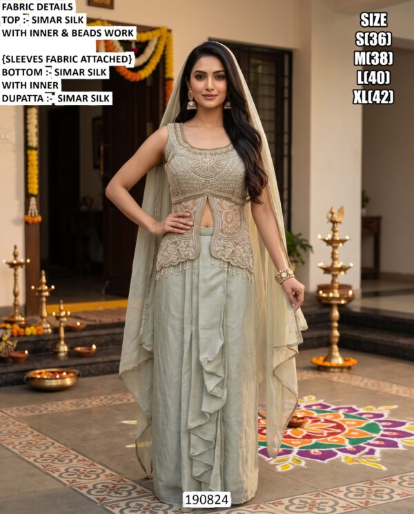 Modern Indo Western Palazzo Suit For Women