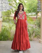 Beautiful Kora Cotton Festive Wear Gown For Navratri