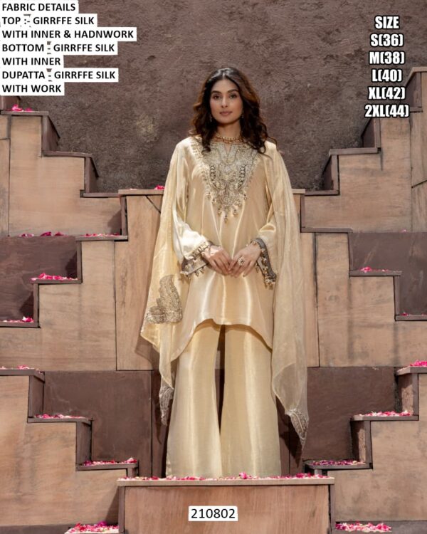 Elegant Three Piece Silk Suit For Women
