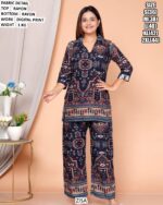 Casual Wear Printed Shirt And Pant Set