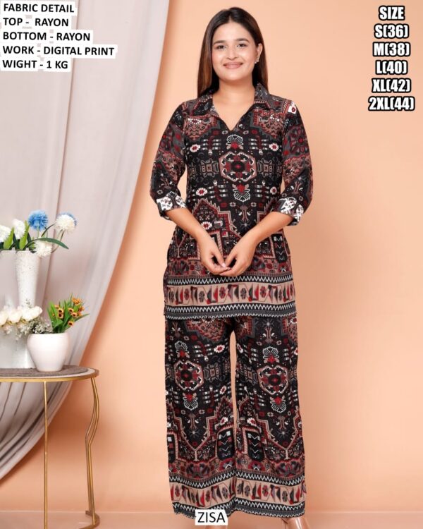 Casual Wear Printed Shirt And Pant Set