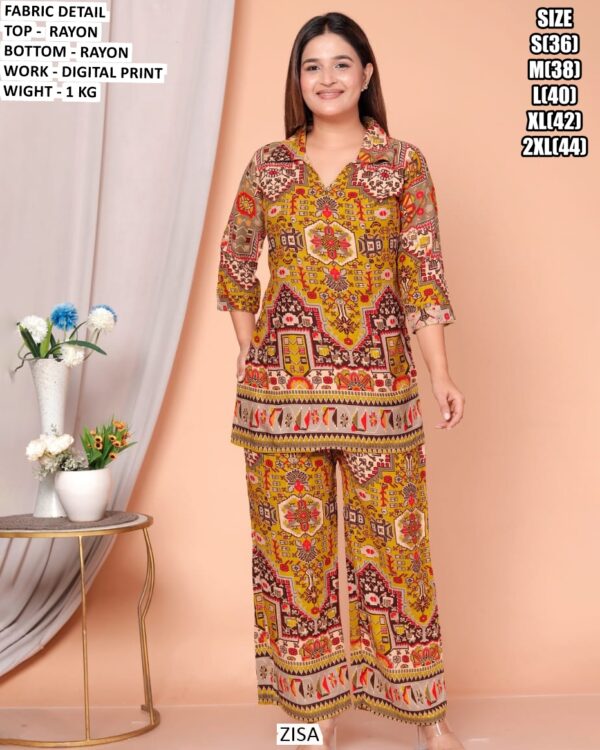 Casual Wear Printed Shirt And Pant Set