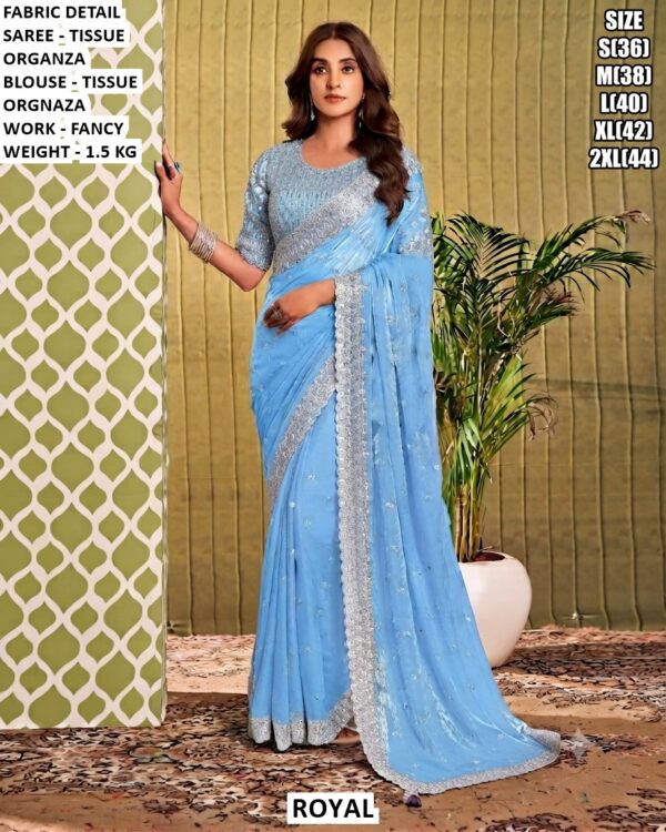 Elegant Occasion Wear Saree With Matching Blouse