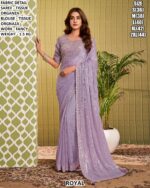 Elegant Occasion Wear Saree With Matching Blouse