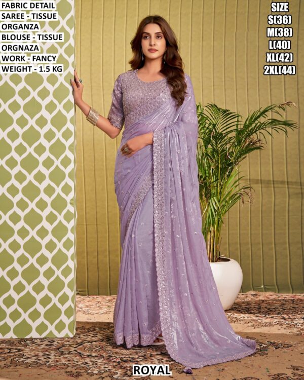Elegant Occasion Wear Saree With Matching Blouse