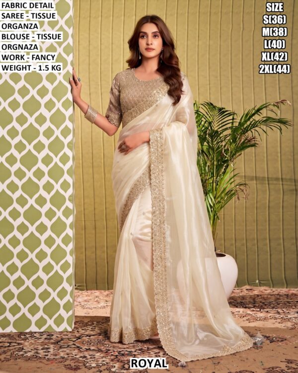 Elegant Occasion Wear Saree With Matching Blouse