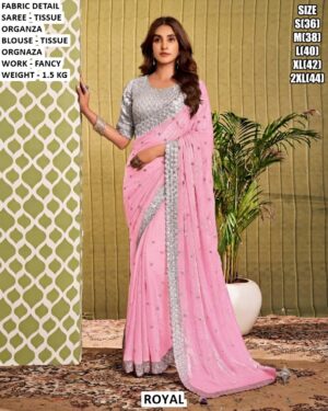 Elegant Occasion Wear Saree With Matching Blouse