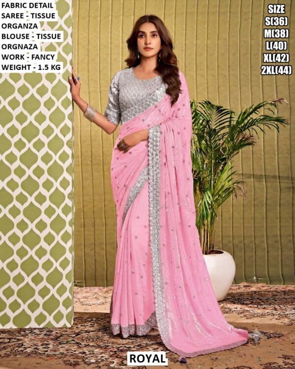 Elegant Occasion Wear Saree With Matching Blouse