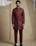 Men’s Self Design Indo Western Wedding Outfit