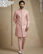 Men’s Self Design Indo Western Wedding Outfit