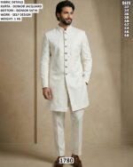 Men’s Self Design Indo Western Wedding Outfit