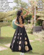 Modern Roman Silk Lehenga For Special Navratri