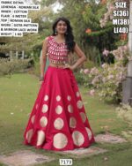 Modern Roman Silk Lehenga For Special Navratri