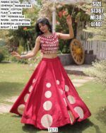 Modern Roman Silk Lehenga For Special Navratri