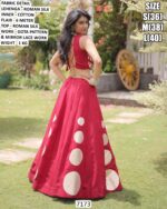 Modern Roman Silk Lehenga For Special Navratri
